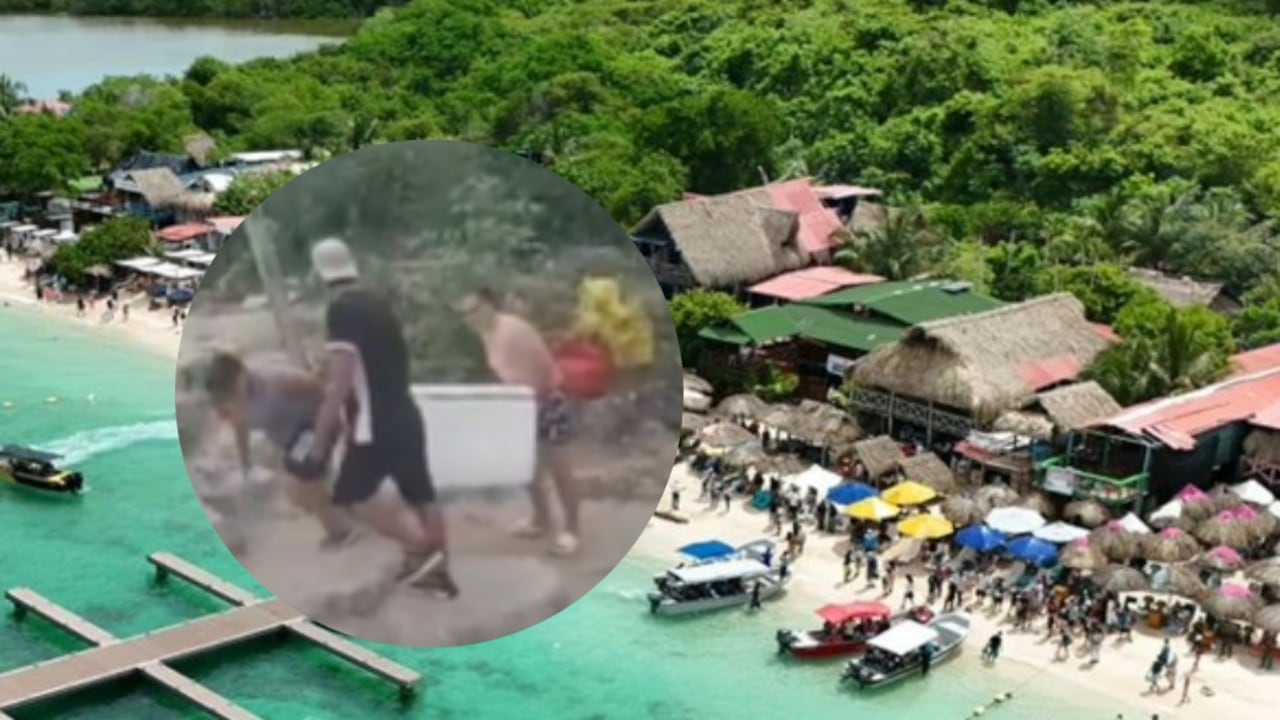 El grupo de turistas causó sorpresa al llevar su propia comida al sitio.