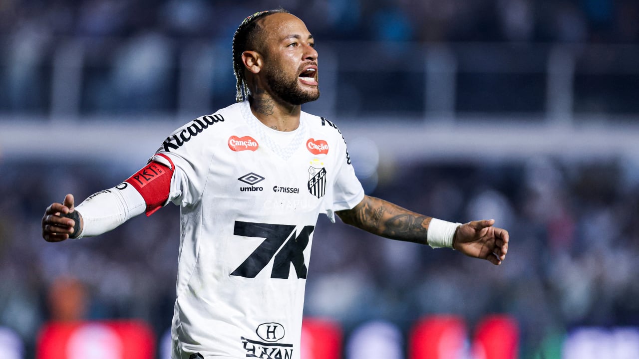 Neymar marcó ante Flamengo por el campeonato de Brasil