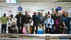 Varios atletas africanos llegaron a Cali para participar en la Maratón de la ciudad, que tendrá lugar el 3 de mayo. Foto: Alcaldía de Cali