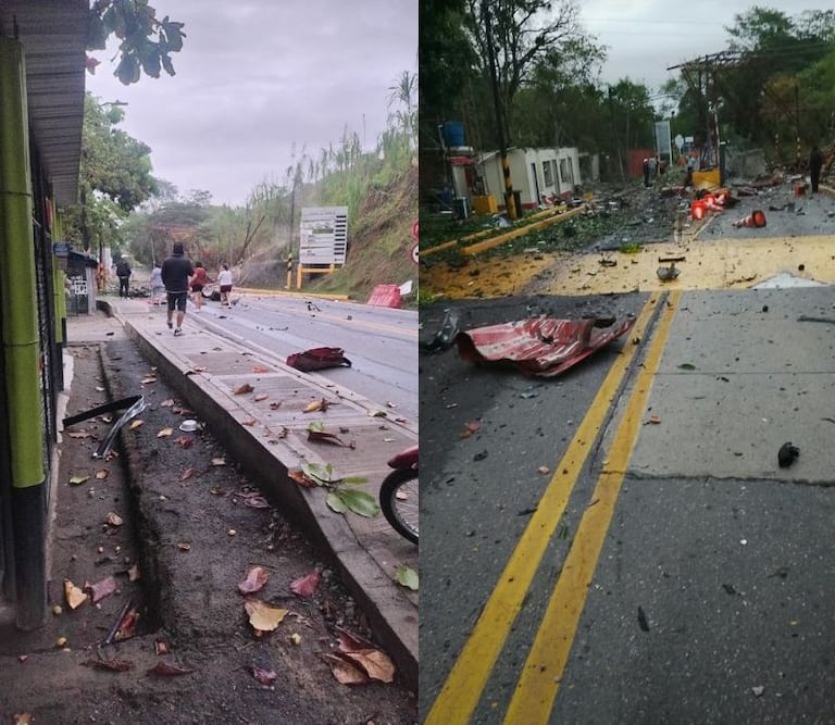 Disidentes de las Farc accionaron un vehículo cargado explosivos en la vía que comunica Popayán con Pasto, destruyendo el peaje ubicado en el sector de La Depresión.