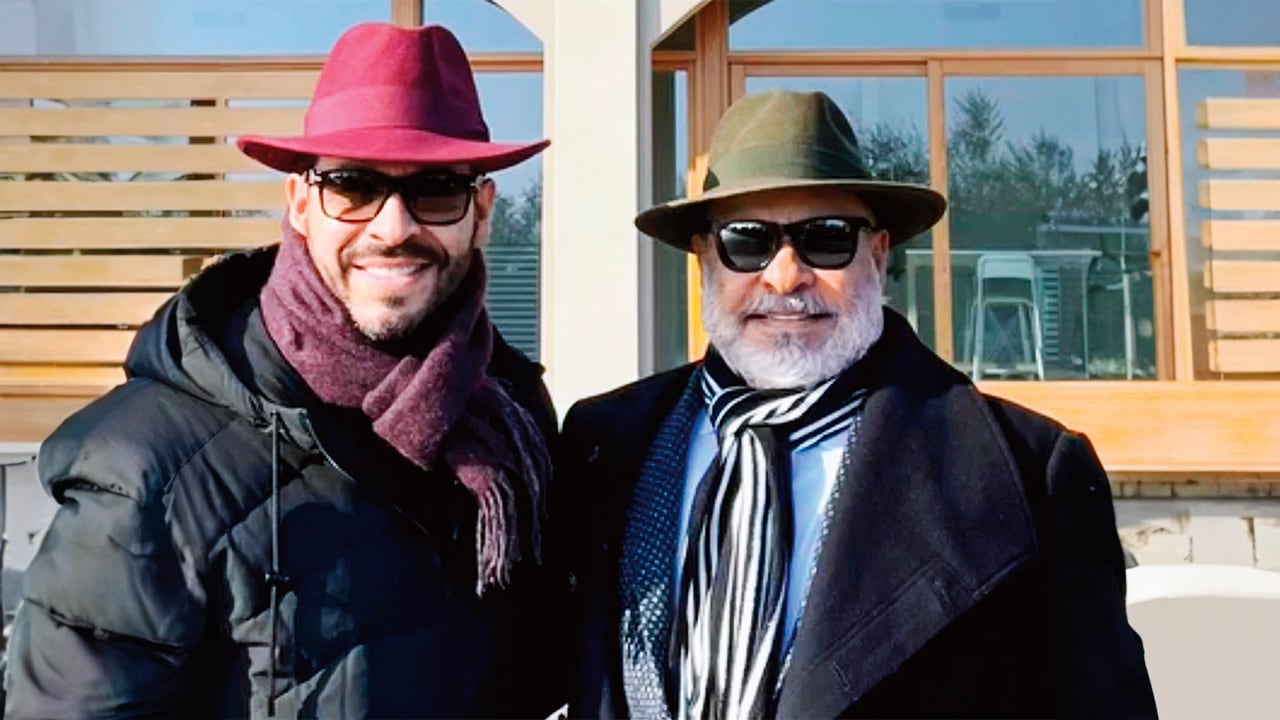 Abelardo De La Espriella junto a su padre, Abelardo Gabriel De La Espriella Juris.