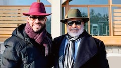 Abelardo De La Espriella junto a su padre, Abelardo Gabriel De La Espriella Juris.