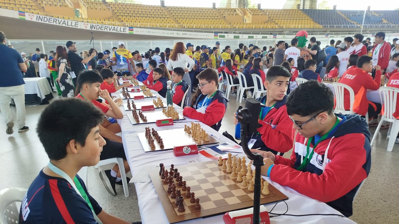 Algunos de los participantes del Festival Sudamericano de la Juventud de Ajedrez 2025.