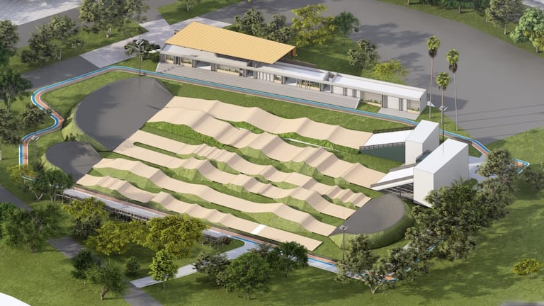 Imagen de ilustrada de como quedará el nuevo estadio de BMX en la ciudad de Cali.