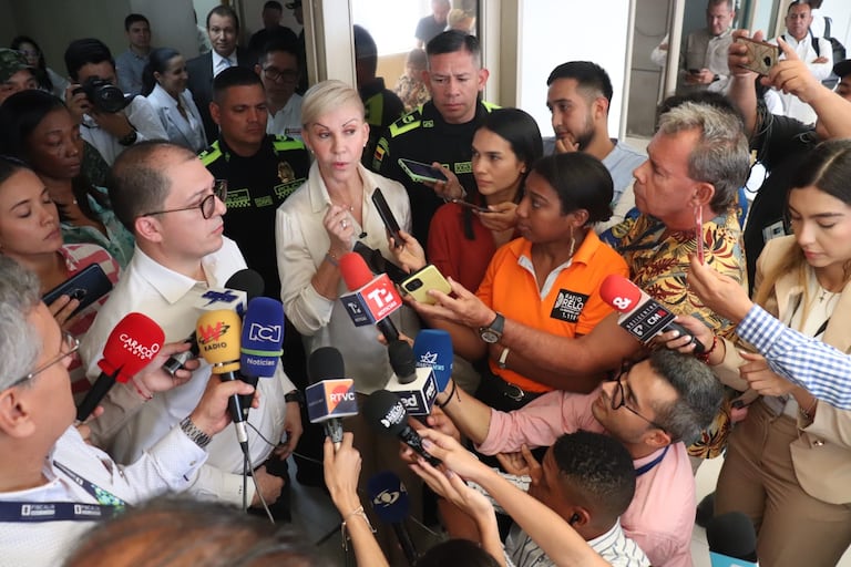 Rueda de prensa del fiscal Francisco Barbosa y la gobernadora Dilian Francisca Toro