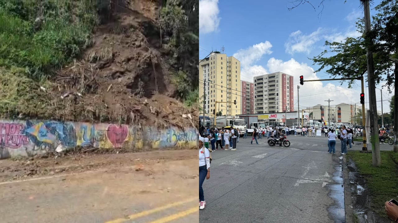 Dos eventos están provocando bloqueos en la movilidad en Cali.