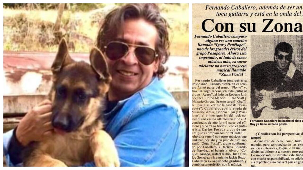 El músico Fernando Caballero de la agrupación Zona Postal es recordado por su composición de "Igor y Penélope".  facebook Zona Postal