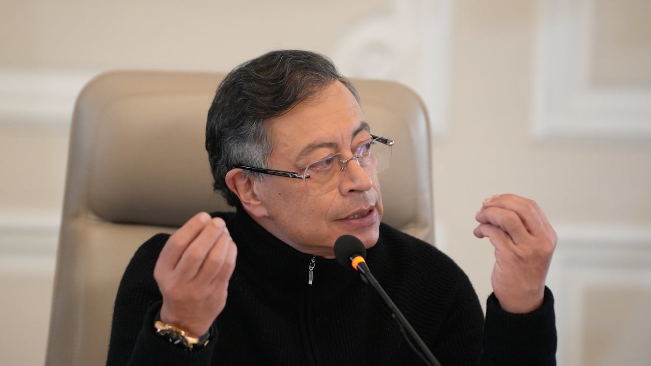Gustavo Petro durante el consejo de ministros del lunes 19 de enero.