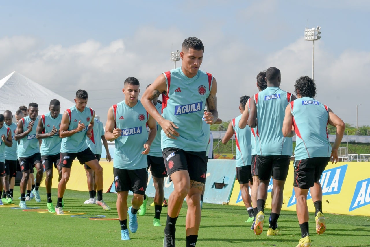Juan Camilo Portilla, jugador de América de Cali en el microcilo de la Selección Colombia