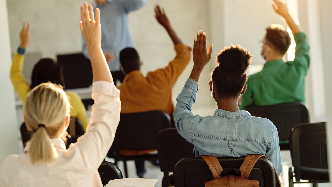 Estudiantes en un colegio