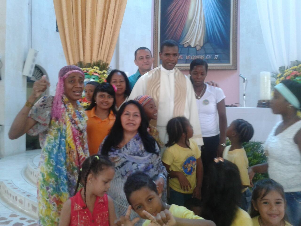 Wiston Mosquera, en el Santuario de la Misericordia.