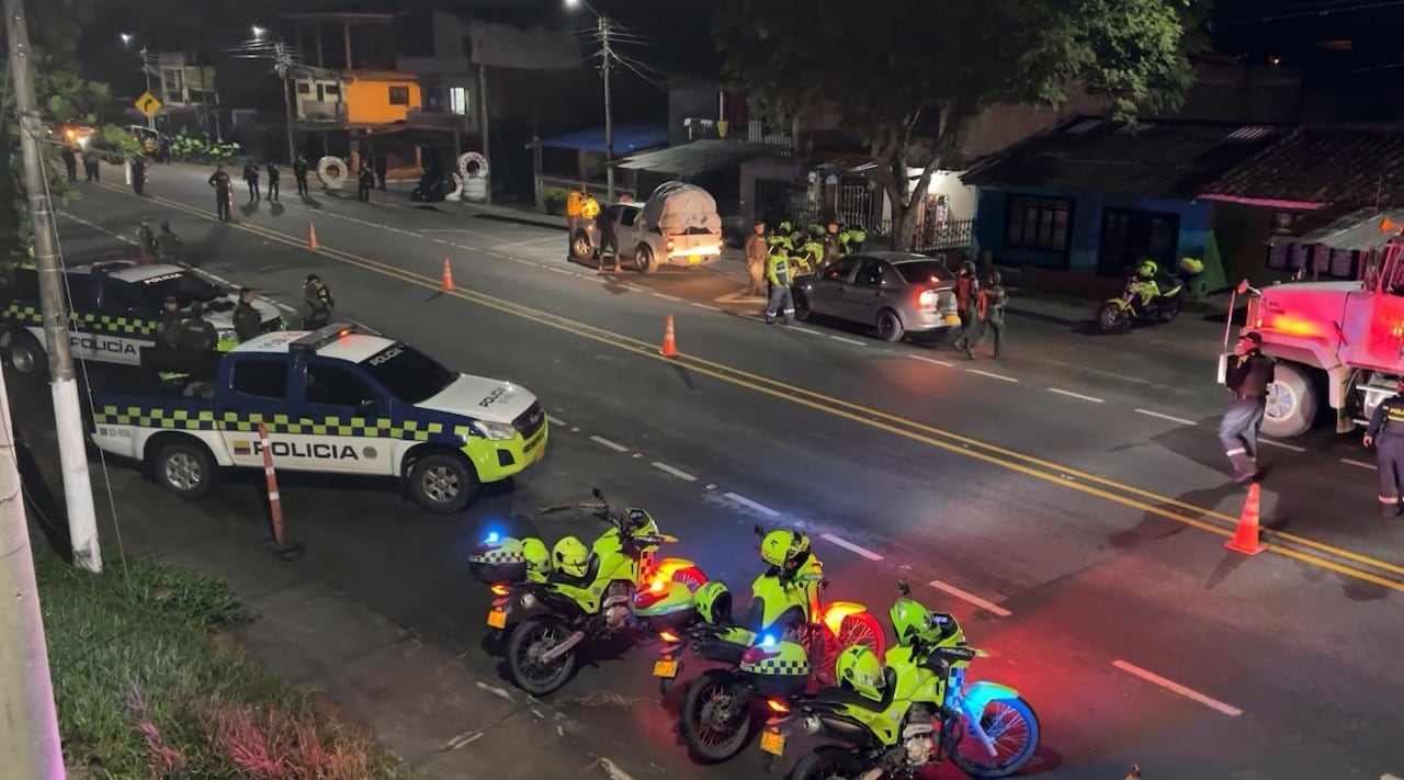 La Policía Nacional estuvo custodiando la noche del 24 de diciembre.
