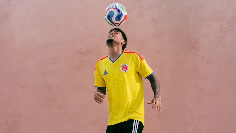 Luis Díaz portando la camiseta de Colombia para el Mundial 2026