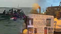 Familiares de víctimas del naufragio en el río Naya bloquean vías en Cali para exigir intensificar la búsqueda de desaparecidos.