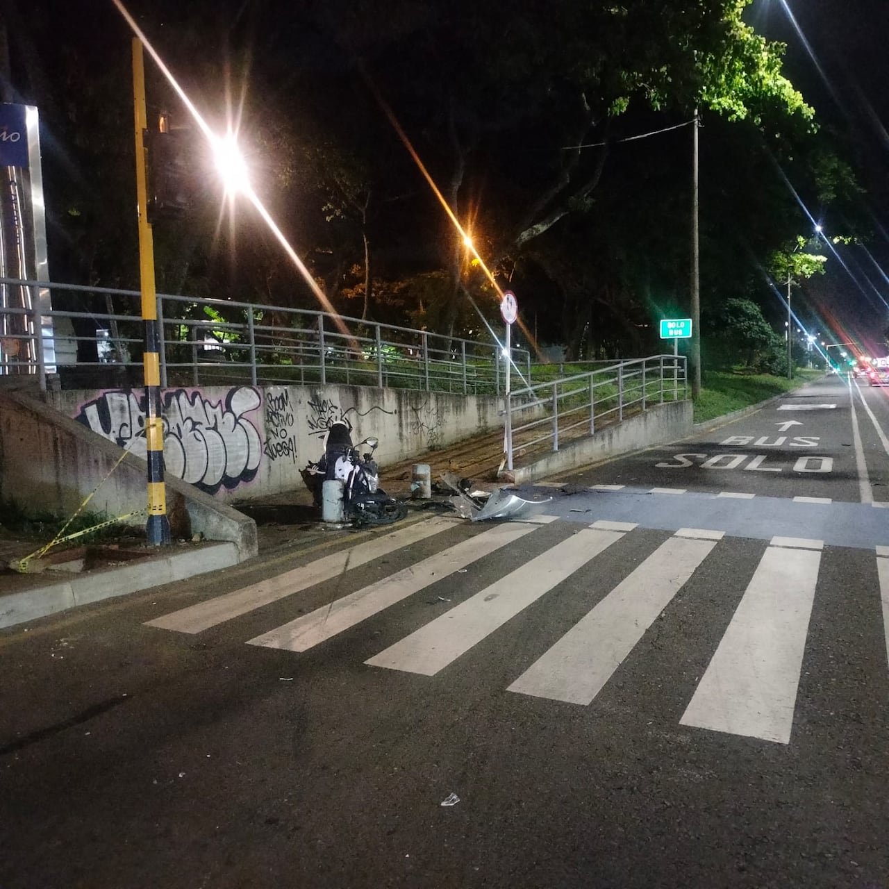 Siniestro vial en calle 5 con carrera 70