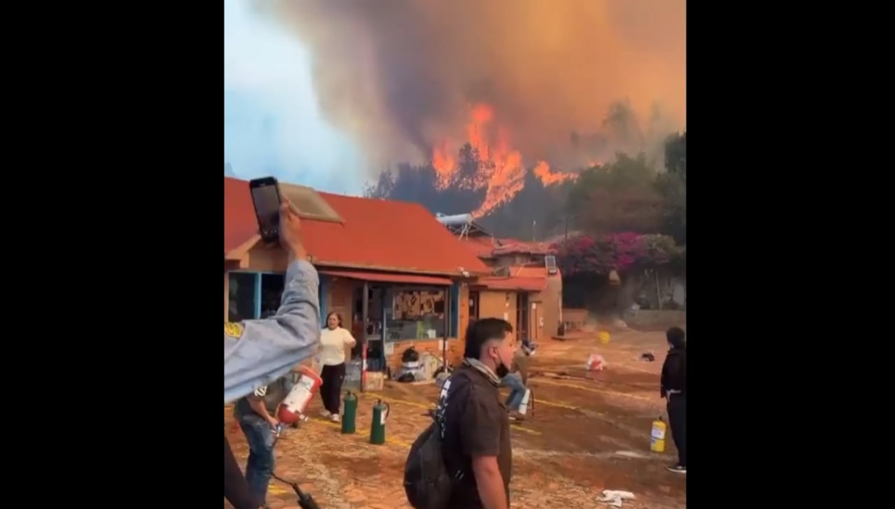 Incendio en Villa de Leyva