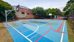Imagen del la cancha múltiple del Barrio Álamos.