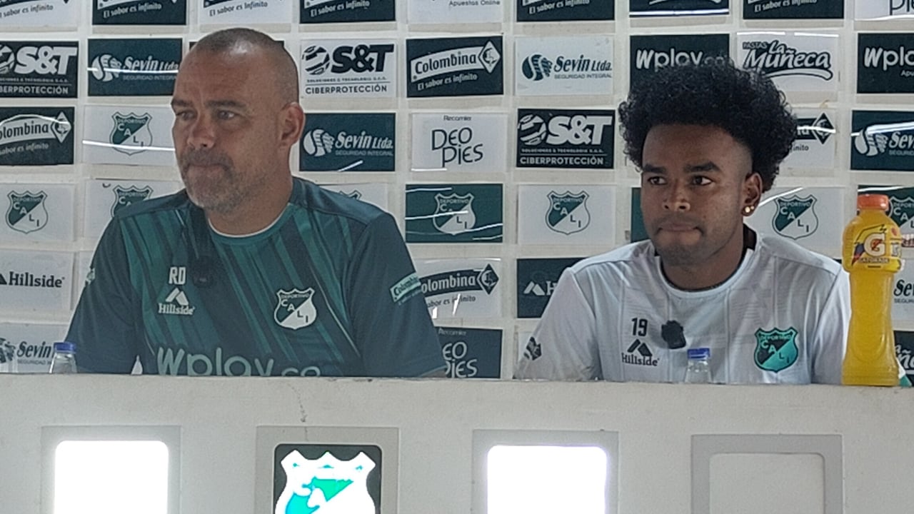 Cali: Rueda de prensa Deportivo Cali, Rafael Dudamel y Johan Martínez.