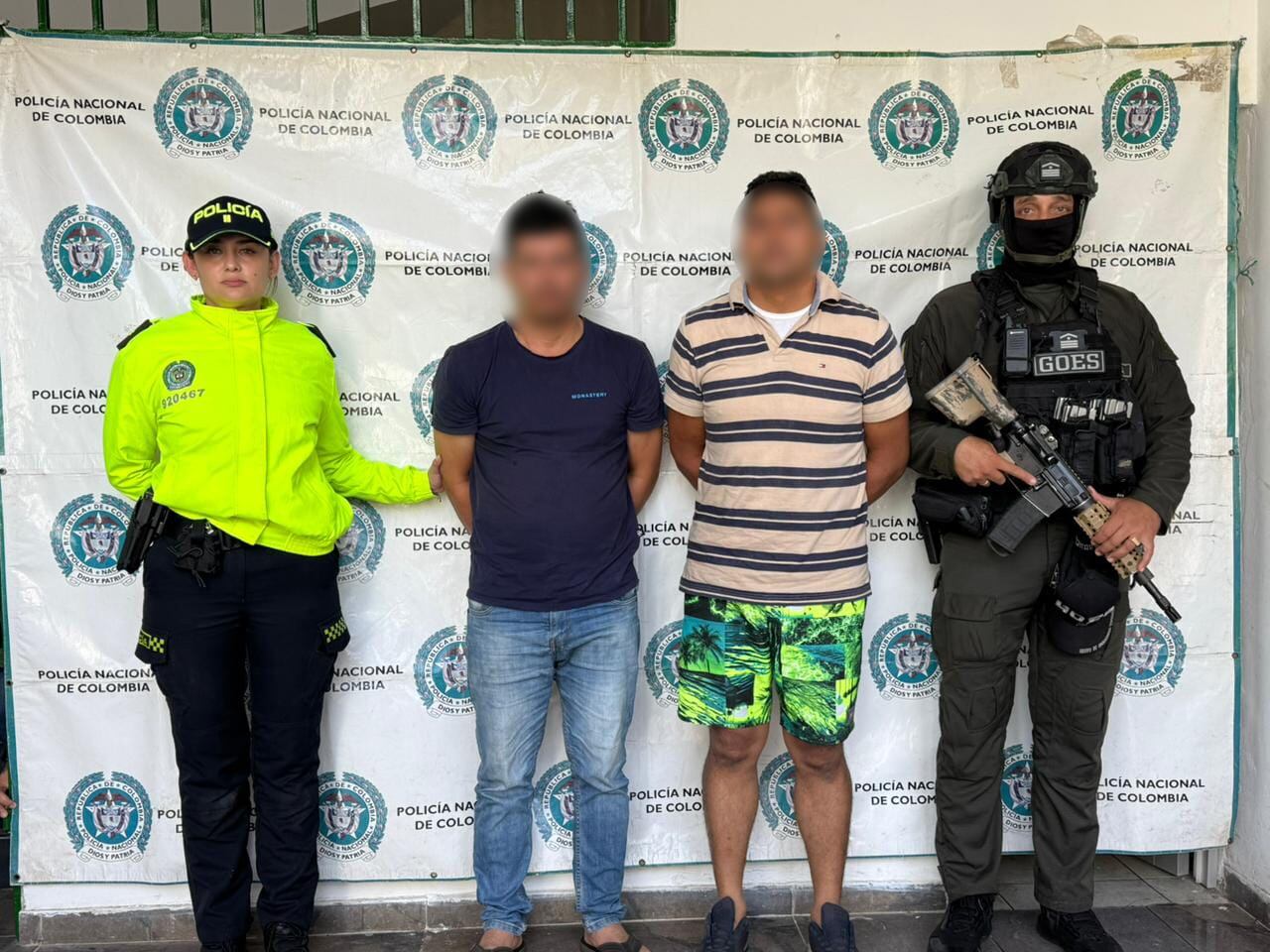 Los capturados fueron puestos a disposición de las autoridades.