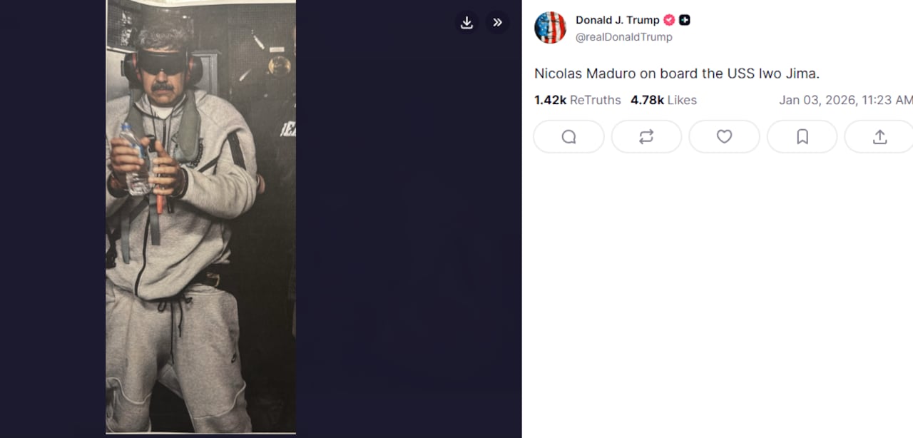 Donald Trump aseguró que presenció “en directo” la detención del presidente venezolano.