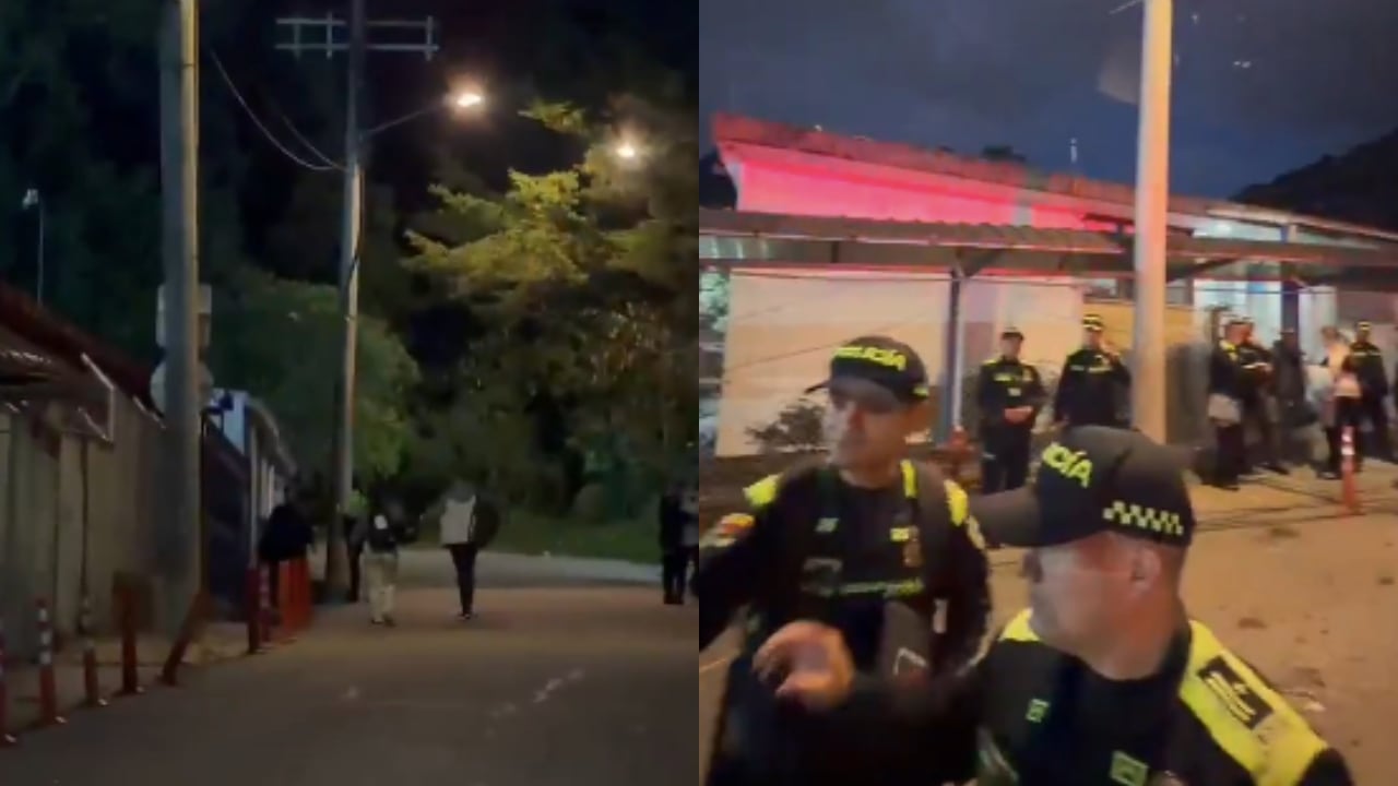 Zona donde se presentó la riña en Bogotá que dejó tres muertos, esta tarde de sábado 18 de abril.