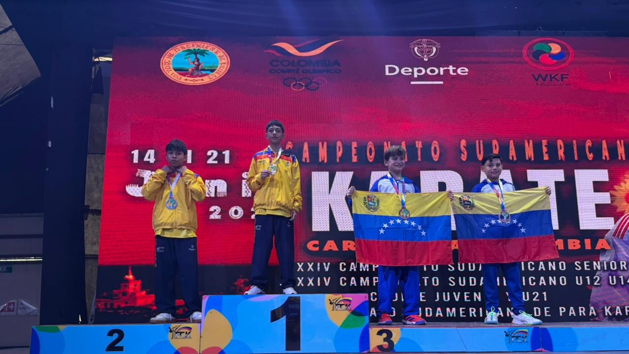 Miguel Ángel Gómez Meneses conquistó la medalla de oro en la categoría Sub-14 (-45 kg) y se coronó campeón suramericano durante el XXXIV Campeonato Suramericano de Karate, disputado en Cartagena.