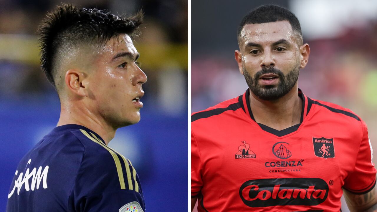 Daniel Ruiz y Edwin Cardona, jugadores del fútbol colombiano