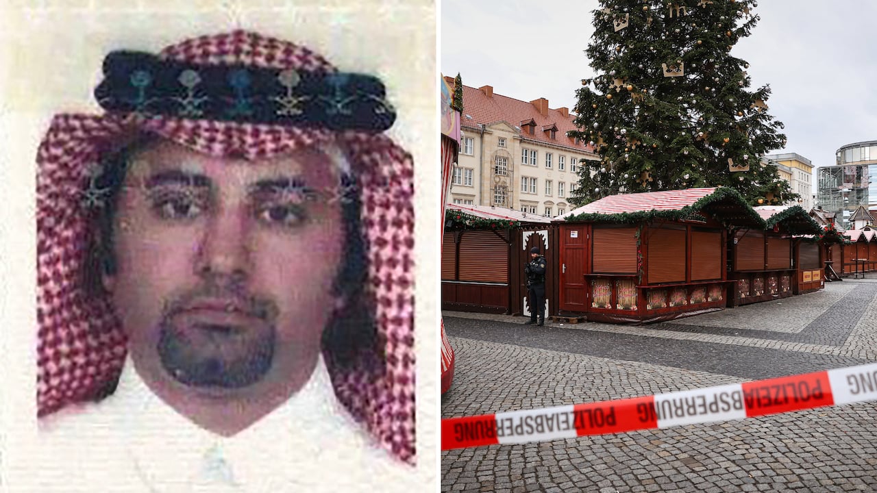 Fue detenido en el vehículo, como sospechoso de haber atropellado deliberadamente a los visitantes del mercado navideño.