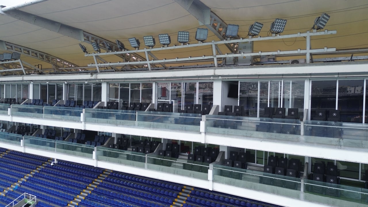 Panorámica del Estadio Olímpico Pascual Guerrero tras la inspección técnica que confirmó que su estructura principal no sufrió daños por el sismo del 10 de agosto.