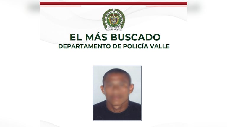 Alias “M6” o “Miller”, señalado líder armado de la subestructura Frente Valle, fue detenido por orden judicial en Sevilla. Hacía parte del cartel de los más buscados del Departamento de Policía Valle desde el año 2025.