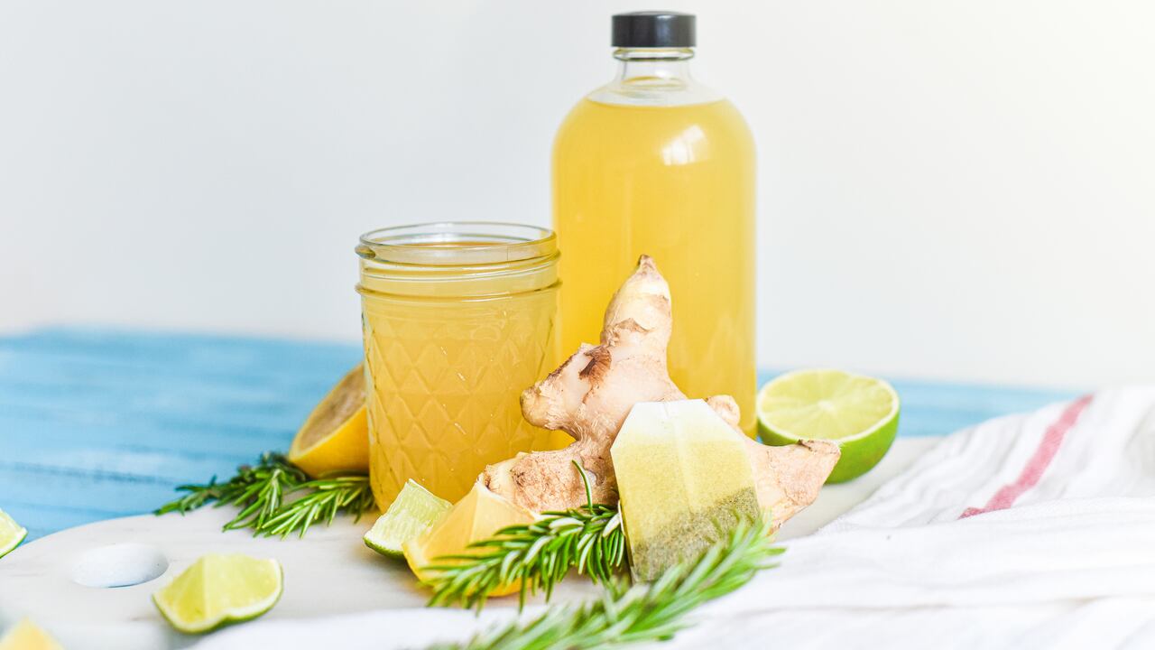 té de romero y jengibre