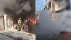 El Cuerpo de Bomberos de Cali atendió la emergencia en la mañana de este domingo en el barrio Mojica.