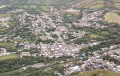 Vista aérea del municipio de Dagua.