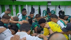 Camerino del Deportivo Cali previo a un partido en el 2026.