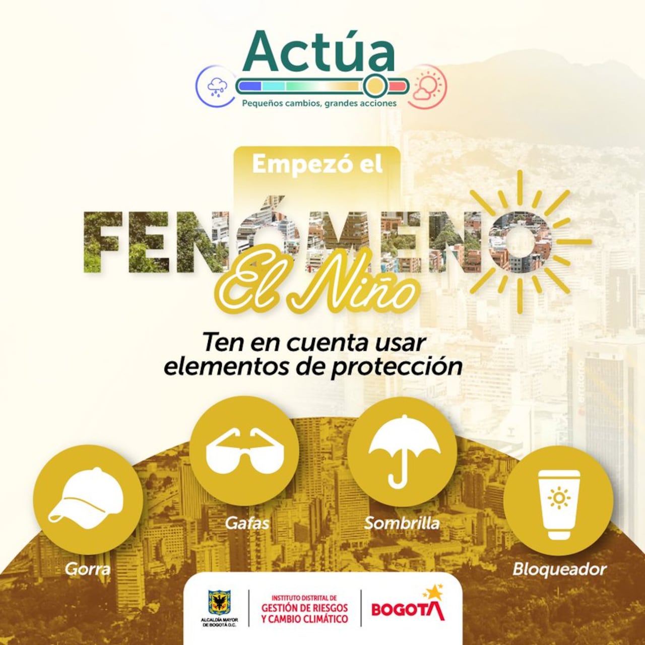 Recomendaciones del Instituto Distrital de Gestión de Riesgos y Cambio Climático.