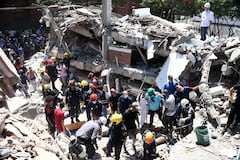Terremoto en Cali, edificio Torres del Limonar en el sur de la ciudad, con magnitud 7.2 de escala de Richter, epicentro en San José del Palmar en Choco, Foto José L Guzmán. El País.