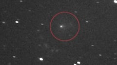 La sonda espacial Lucy de la NASA captó al cometa 3I/ATLAS el 16 de septiembre de 2025 a 240 millones de millas de distancia, mostrando su cola y halo de gas.