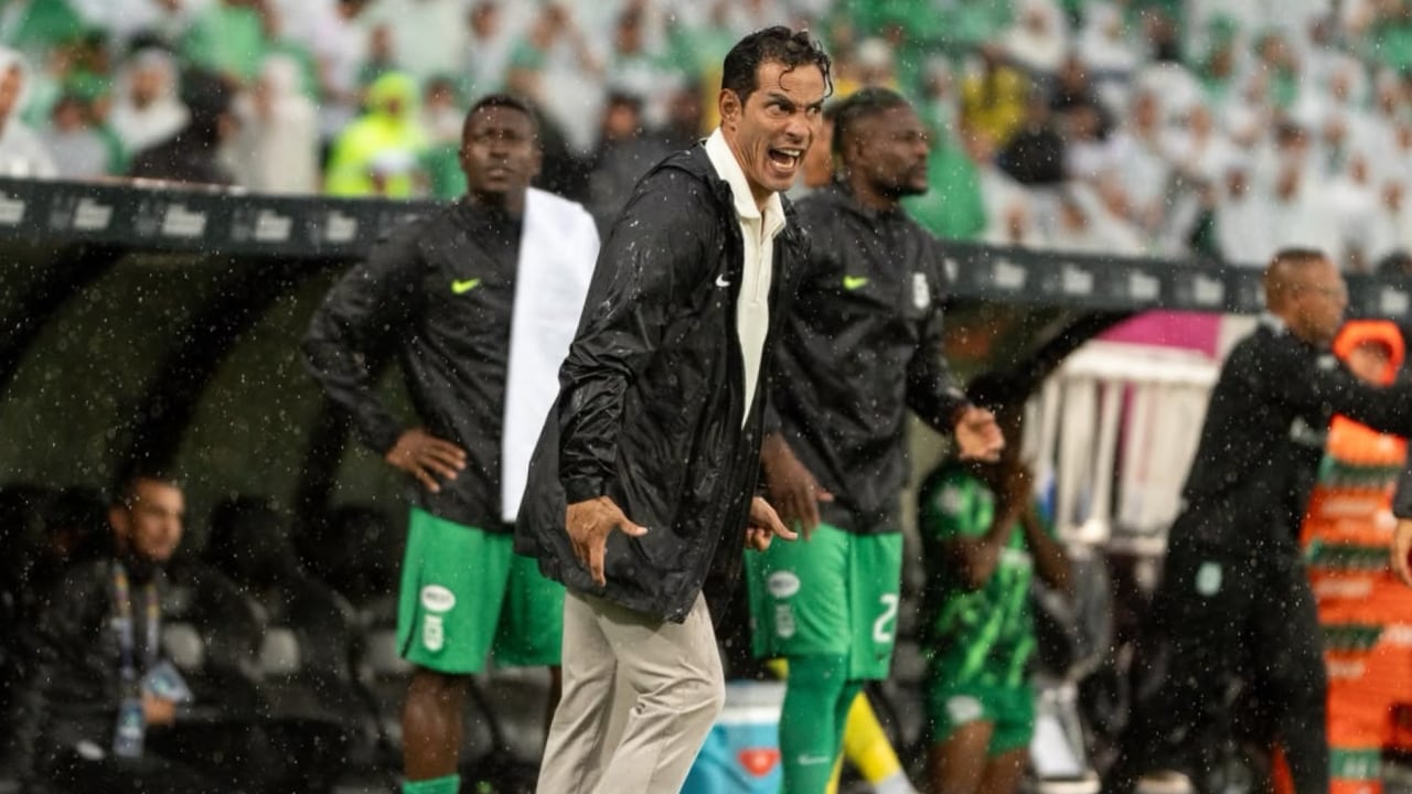 Diego Arias, DT que dirigió en la final vs. Junior a Atlético Nacional