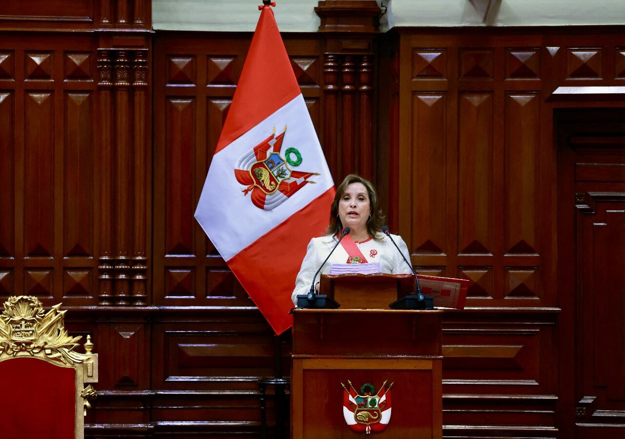 Dina Boluarte, presidenta de Perú
