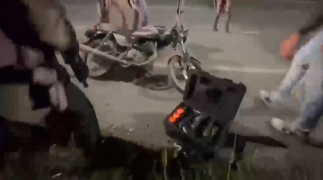 Este es el momento de la captura.