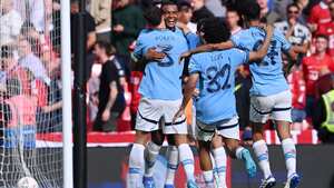 El City celebrando otro título más de la 'era Guardiola'.