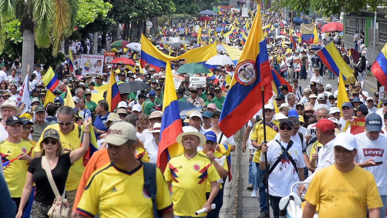 Marchas en contra de las reformas del gobierno del Presidente Gustavo Petro.