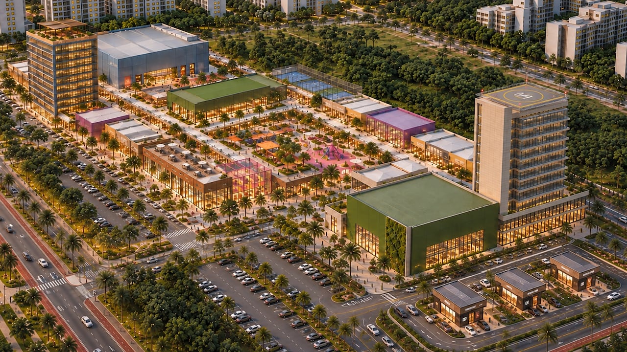 El proyecto tendrá 166 locales comerciales, entre 90 y 100 marcas nacionales e internacionales, salas de cine, restaurantes, consultorios médicos y una oferta completa diseñada para el servicio de viajeros y habitantes de la región.