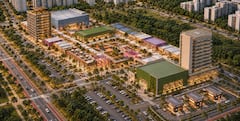 El proyecto tendrá 166 locales comerciales, entre 90 y 100 marcas nacionales e internacionales, salas de cine, restaurantes, consultorios médicos y una oferta completa diseñada para el servicio de viajeros y habitantes de la región.