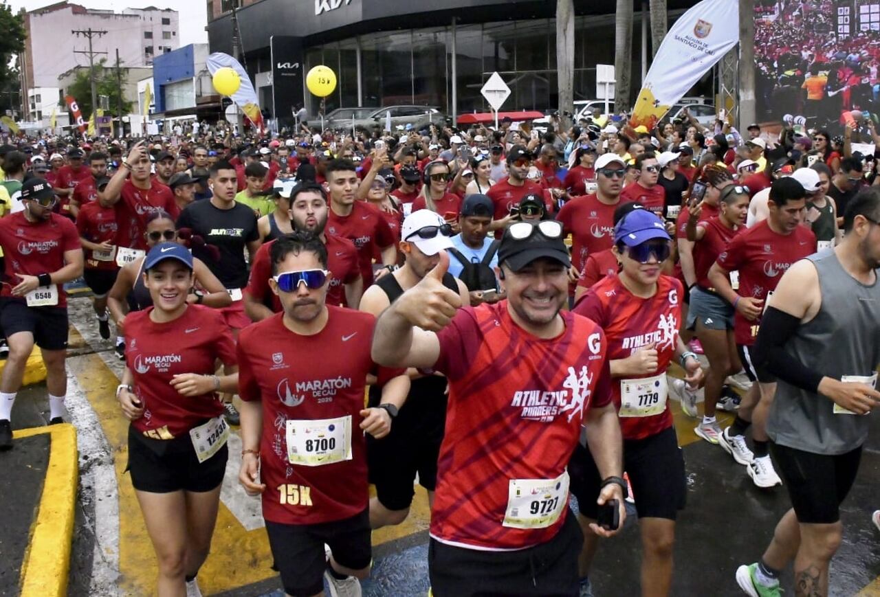 Salida de la carrera 15K de la Maratón de Cali 2026