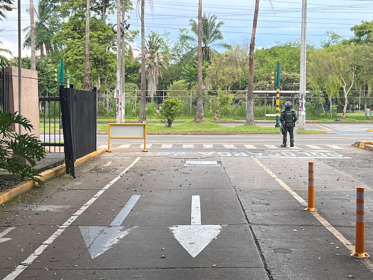 Uniformados de la Undmo hacen presencia en la zona.