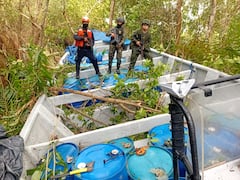 Las autoridades colombianas establecieron que la embarcación habría zarpado desde las costas del departamento de Córdoba con sustancias ilícitas, teniendo como destino final Honduras, en Centroamérica, como escala hacia los EE.UU.