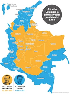La competencia por ver quién llegará a la Casa de Nariño se definirá este domingo 21 de junio. Así se comportaron los votantes en la primera vuelta.