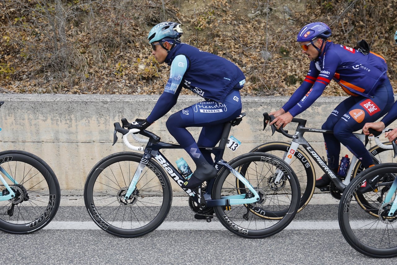 Santiago Buitrago duranta la cuarta etapa de la Tirreno Adriático 2026.