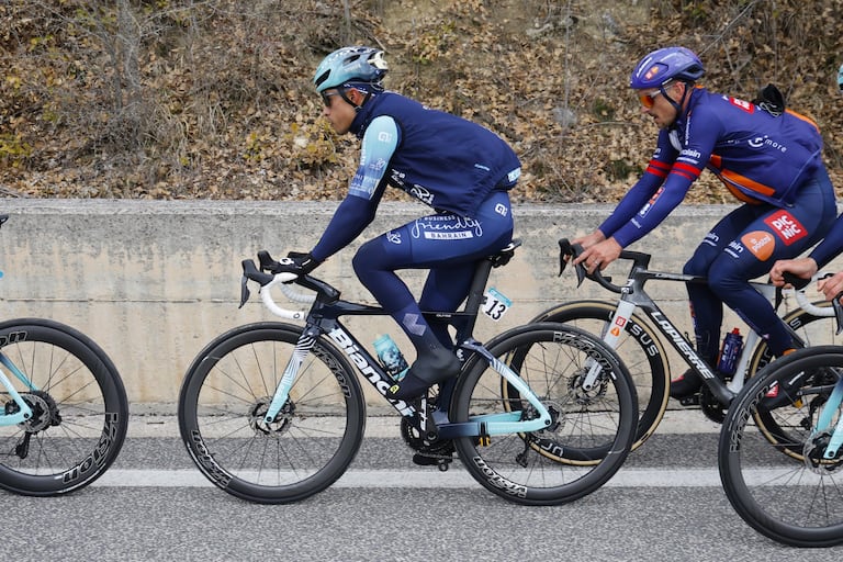 Santiago Buitrago duranta la cuarta etapa de la Tirreno Adriático 2026.